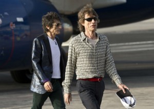 Mick Jagger y Ron Wood en Cuba