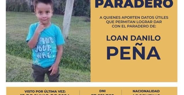 Búsqueda de Loan: Fundación Alameda presentó denuncia para que la búsqueda sea encabezada por el fuero federal