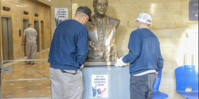 El Gobierno retiró el busto de Néstor Kirchner de las oficinas de ANSES 